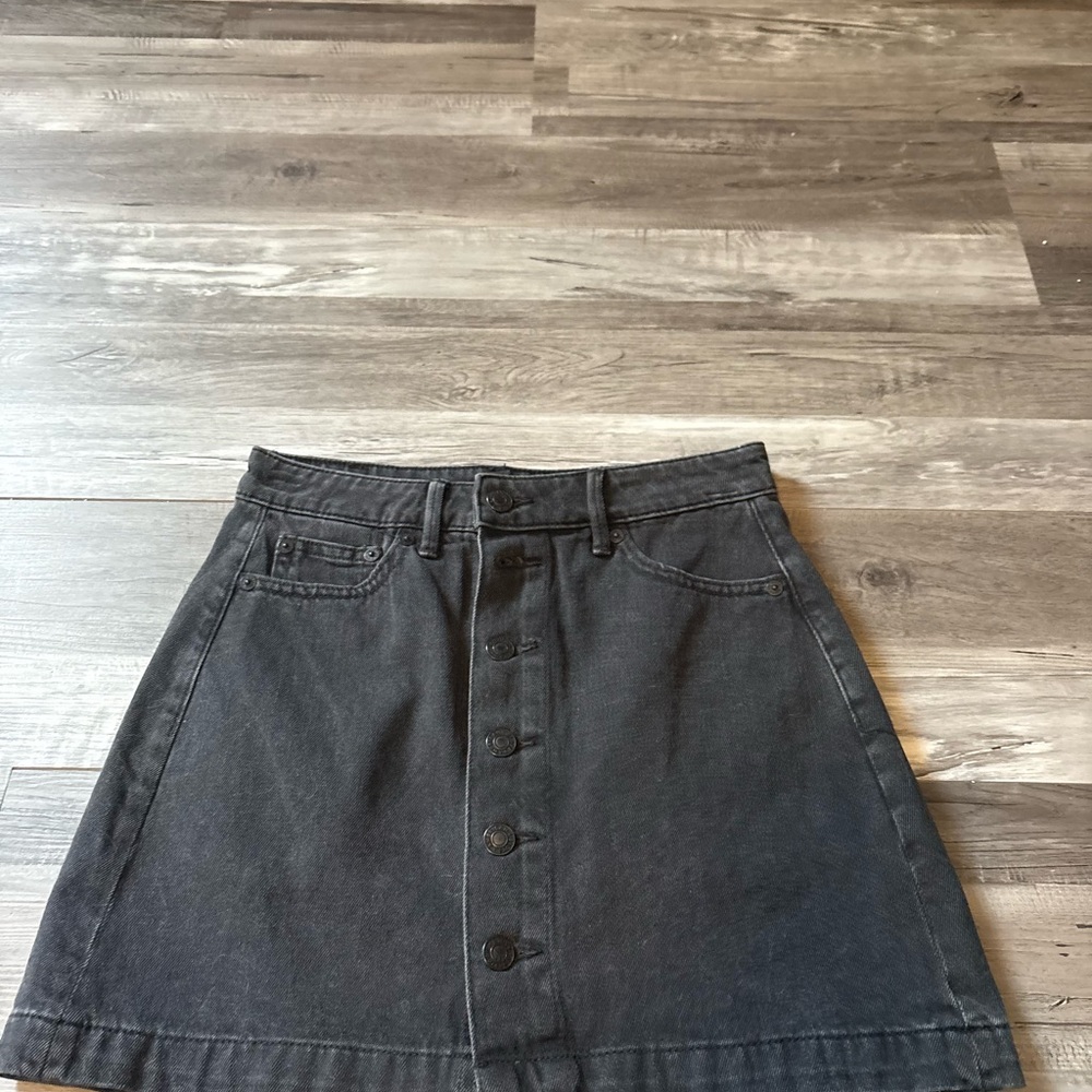American Eagle Outfitters Charcoal A-Line Skirt